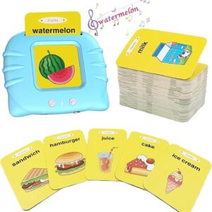 Educational Toddlers Toys Reading Machine with 224 Words Talking Flash Cards. Baby Boys Girls Preschool Learning Machine